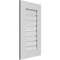 Ekena Millwork Vertical Surface Mount PVC Gable Vent: Functional, w/ 3-1/2"W x 1"P Standard Frame, 16"W x 28"H GVPVE16X2801SF - alternate 5